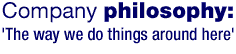 Company philosophy: The way we do things around here: title image